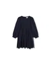 Chloé Layered Silk Dress In Blue