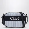 Chloé Logo Shoulder Bag In Blue