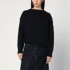 Chloé Navy Blue Sweater In Wool And Cashmere In Black