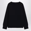 Chloé Navy Blue Sweater In Wool And Cashmere In Black