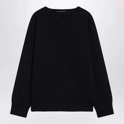 CHLOÉ CHLOÉ NAVY BLUE SWEATER IN WOOL AND CASHMERE