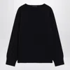 Chloé Navy Blue Sweater In Wool And Cashmere In Black