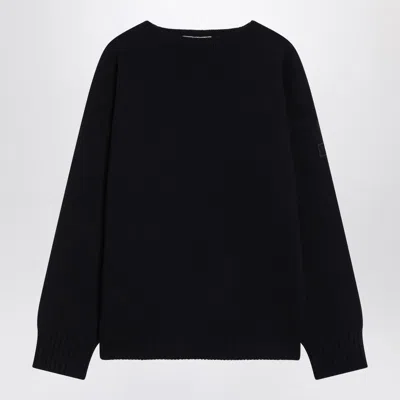 Chloé Navy Blue Sweater In Wool And Cashmere In Black
