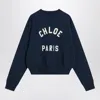 Chloé Navy Blue Sweatshirt With Logo