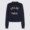Chloé Navy Cotton Sweatshirt
