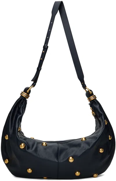 Chloé Navy Large Bracelet Stud Bag In 48b Evening Blue