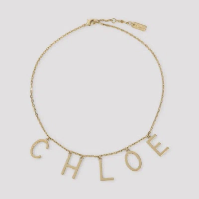 Chloé Chloe Necklace Unica In Burgundy