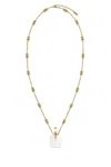 Chloé Crystal-embellished Chain Necklace In Gold