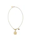 Chloé Women Medals Pendant Necklace In Gold