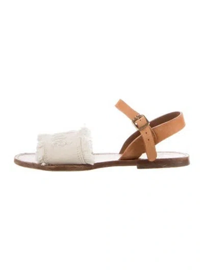 Pre-owned Chloé Babies' Neutral Patterned Shoes With Buckle Closure