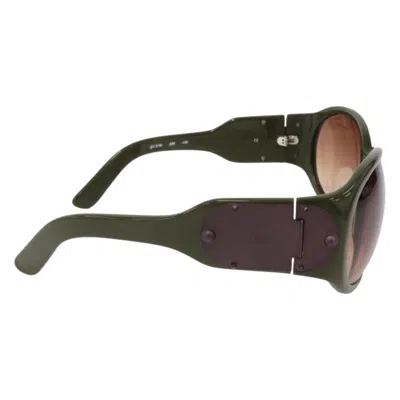 Pre-owned Chloé New Chloe Dark Olive Sunglasses With Case & Cards In Black