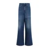 Chloé High-waisted Wide-leg Jeans In Blue
