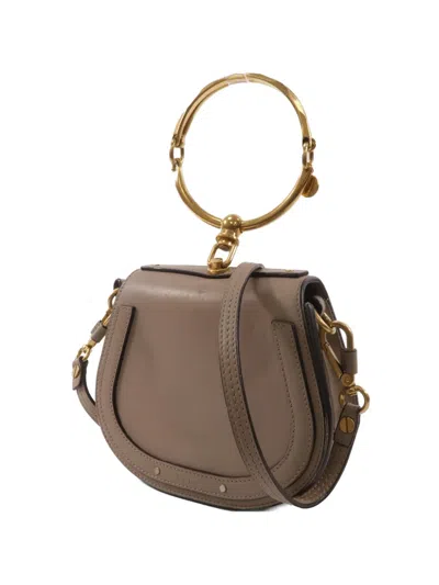 Pre-owned Chloé Nile Bracelet Tote Bag In Gray