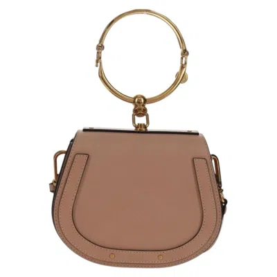 Pre-owned Chloé Chloe Nile Crossbody Bag Leather Pink Leather Handbag ()