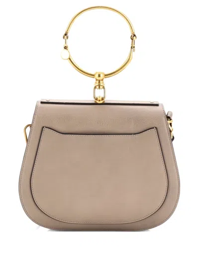 Pre-owned Chloé Nile Leather Medium Crossbody Bag In Neutral