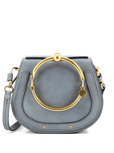 Pre-owned Chloé Nile Leather Mini Crossbody Bag In Green