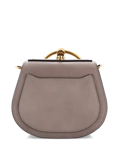 Pre-owned Chloé Nile Leather Small Crossbody Bag In Gray