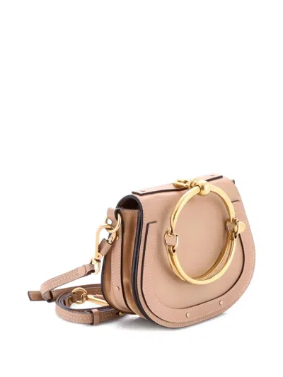 Pre-owned Chloé Nile Leather Small Crossbody Bag In Neutral