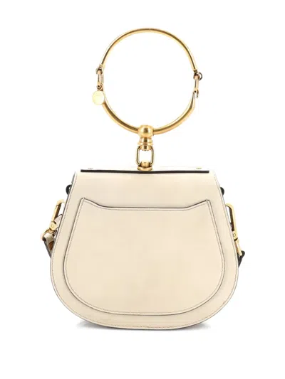 Pre-owned Chloé Nile Leather Small Crossbody Bag In Neutral