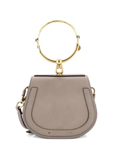 Pre-owned Chloé Nile Leather Small Crossbody Bag In Neutral
