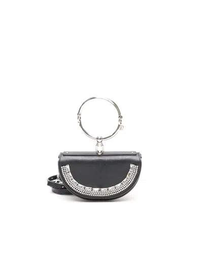 Chloé Nile Minaudière Rhinestone Bracelet Bag In Pink