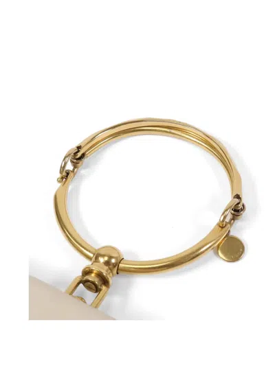 Pre-owned Chloé Nile Ring Shoulder Bag In Neutral