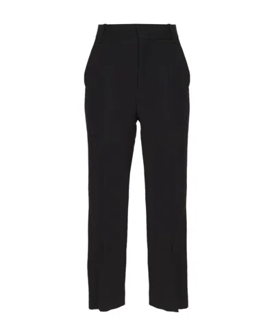 Chloé Nine-point Casual Pants In Black