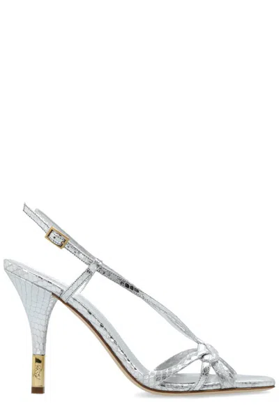 Chloé Nour Sandals In Silver