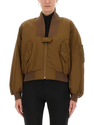 CHLOÉ CHLOÉ NYLON BOMBER JACKET