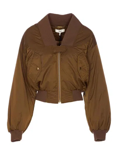 CHLOÉ NYLON BOMBER JACKET