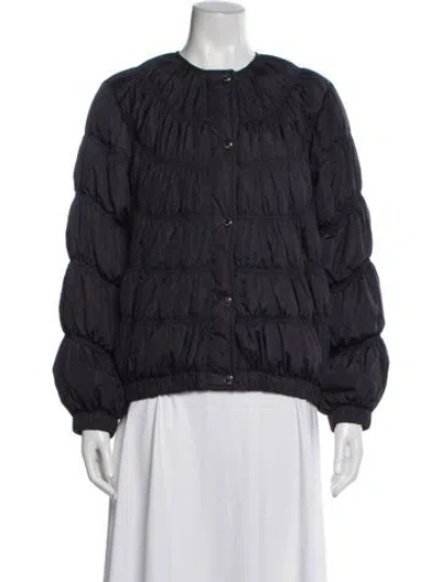 Pre-owned Chloé Nylon Down Jacket In Gray