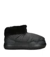Chloé Polar Faux Shearling-trimmed Ankle Boots In Black
