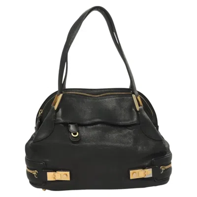 Pre-owned Chloé Nylon Shoulder Bag () In Black