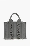 Chloé Nylon Woody Tote Bag With Embroidered Logo