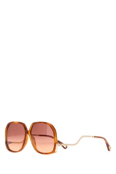 Chloé Square-frame Acetate Sunglasses In Red