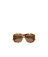 Chloé Occhiali Da Sole Rettangolari Avana In Brown