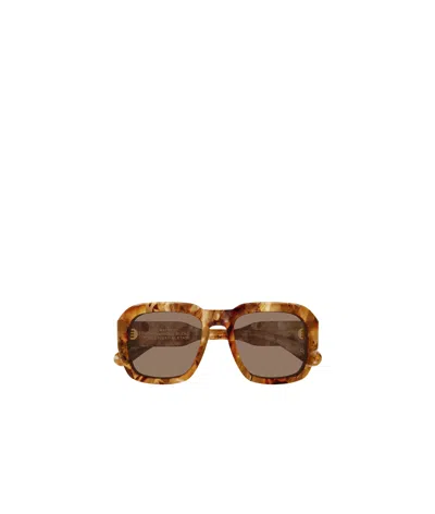 Chloé Occhiali Da Sole Rettangolari Avana In Brown
