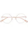 Chloé Octagonal-frame Glasses In Pink