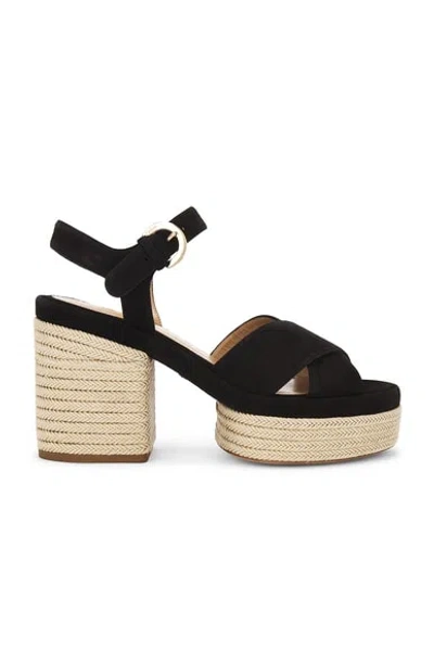 Chloé Odina Platform Heel In Black & Gold