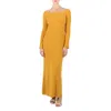 Chloé Ribbed Wool And Cashmere-blend Maxi Dress In Yellow