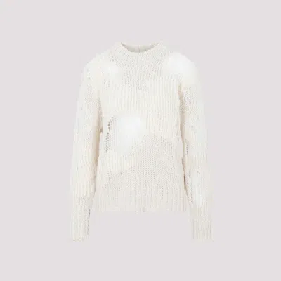 CHLOÉ OFF-WHITE SILK SWEATER