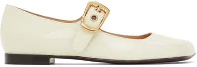 CHLOÉ OFF-WHITE POLLY BALLERINA FLATS