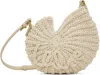 Chloé Sea Treasures Leather-trimmed Crocheted Cord Shoulder Bag In 22j Deep Ivory