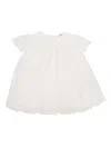 Chloé Off-white Short-sleeved Dress And Culotte Set In White