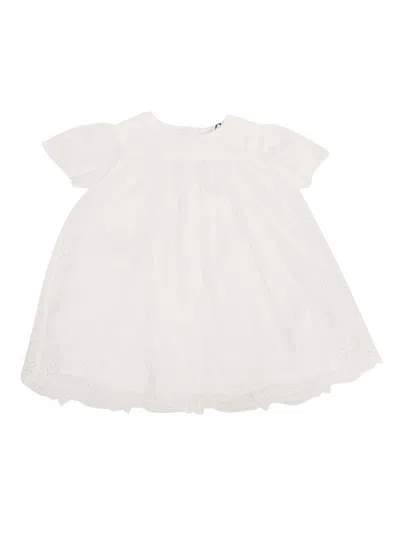 CHLOÉ OFF-WHITE SHORT-SLEEVED DRESS AND CULOTTE SET