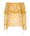Chloé Off-shoulder Top In Multi