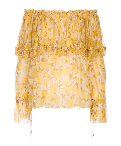 Chloé Off-shoulder Top In Multi