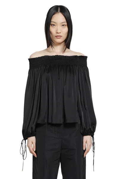 Chloé Off-the-shoulder Top In Black