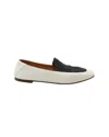 Chloé Olene Two-tone Loafers In White Leather In White