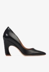 Chloé 95mm Pointed-toe Leather Pumps In Black